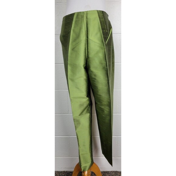 Talbots Womens Green Silk Pant Suit 14/16 - Picture 10 of 14